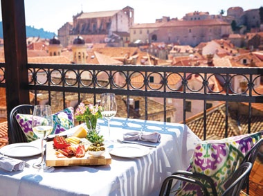 Hotel Stari Grad’s rooftop view 