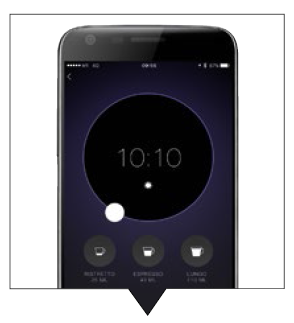 Paired with your smartphone, the Nespresso app has additional features available for the Prodigio such as scheduled automatic brewing.