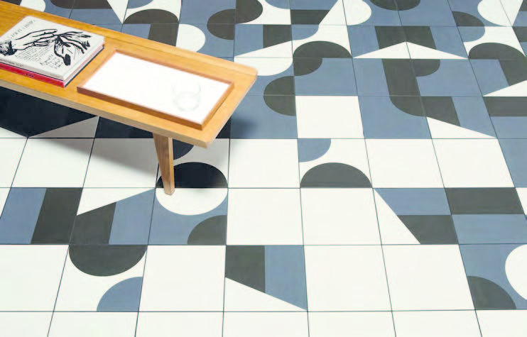 Puzzle tiles by London-based Barberosgerby studio, for Mutina.