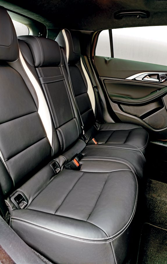 Backseats’ space and comfort could be better, but there are rear air-con vents and a well-shaped 430-litre cargo hold.