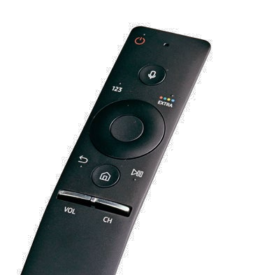 The new smart remote is able to work with most
popular set-top boxes and game consoles.