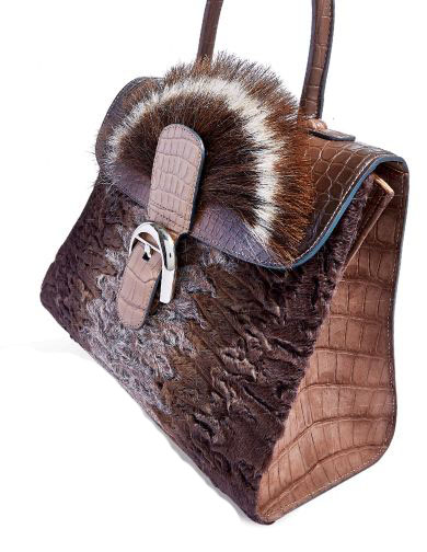 Astrakhan and Alligator
Brillant MM Wild Beast
bag, Delvaux