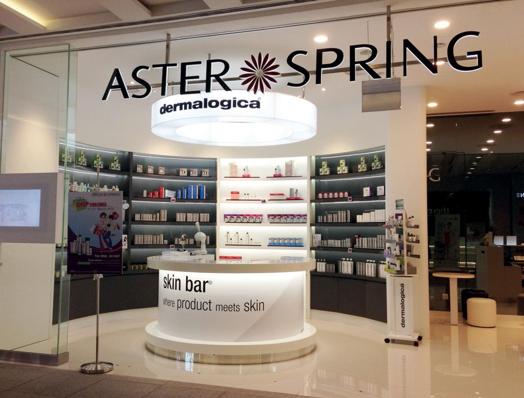 AsterSpring is the No.1 and largest authorised Dermalogica Skincare Centre in Singapore.