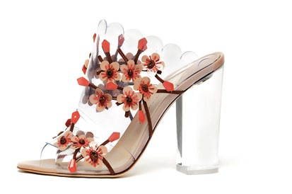 PVC and patent leather mules (price unavailable) from On Pedder.