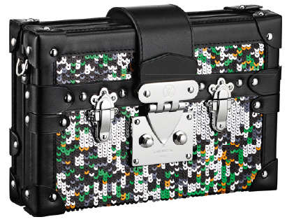 Petite Malle sequinembellished bag, $8,300, from Louis Vuitton.