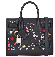 Sac du Jour embellished leather bag, $4,350, from Saint Laurent