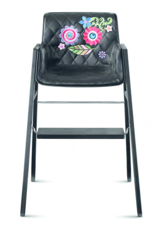 Baroque embroidered kids’ high chair by Marcel Wanders, for Cybex.