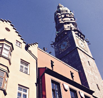 Innsbruck has retained its mediaeval Old Town with twisting streets, clock towers and tall houses.