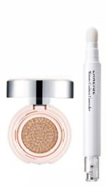 Cushion highlighter, $34,Watery cushion concealer, $35