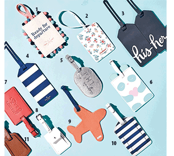 1.Canvas, $17.90, from Typo. 2. Coated canvas, $19, from Cath Kidston. 3. Silicone, $58 for a set of two, from Kate Spade. 4. Silicone, $29.90, from Kate Spade. 5. Leather, $55, from Agnes B. 6. PVC, $14.90, from Typo. 7. Leather, $65, from Agnes B. 8. Leather, $310, from Goyard. 9. Canvas, $29.90, from Kikki.k. 10. Leather, $29.90, from Kikki.k. 11. Leather (price unavailable) from Coach.