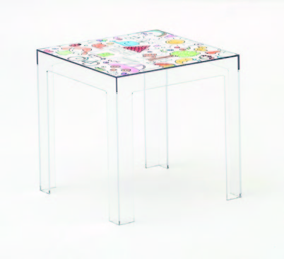 Children’s perspex table by Philippe Starck, for Kartell.