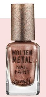 Barry M Molten Metal Nail Paint in
Pink Ice, $8.90.