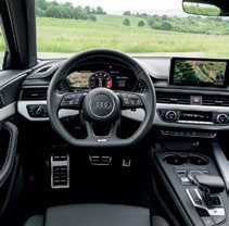 The interior of the S4 is thoroughly modern. 
