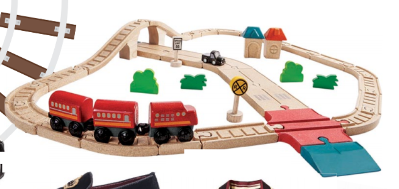 PlanWorld Road &amp; Rail Set, $79, PlanToys at The Better Toy Store