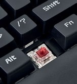 The K23 uses silent, linear KRGD
Red switches.