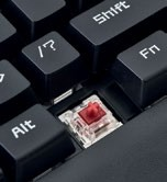 The K23 uses silent, linear KRGD 
Red switches.