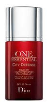 The Dior One Essential City Defense Pollution and UV Shield Advanced Protection SPF 50 PA+++, $95 (30 ml), prevents particles from adhering to or penetrating skin, while antioxidants help neutralise free radicals.